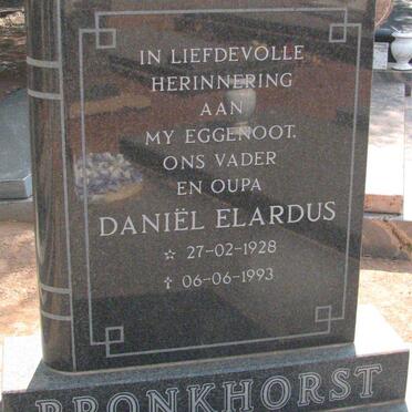 BRONKHORST Daniel Elardus 1928-1993