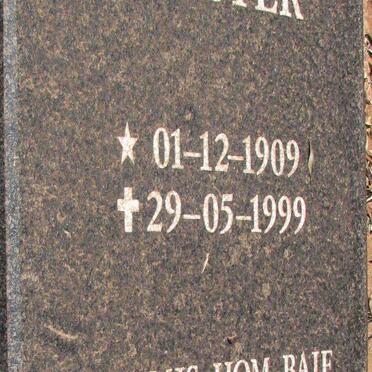 COETZEE Jan Daniel Verster 1909-1999