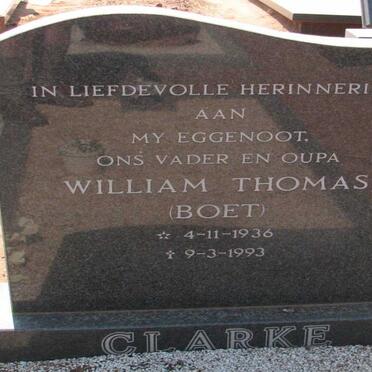 CLARKE William Thomas 1936-1993