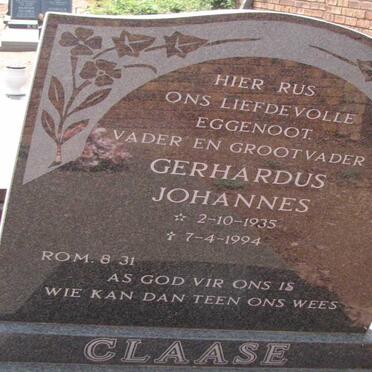 CLAASE Gerhardus Johannes 1935-1994