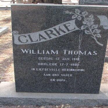 CLARKE William Thomas 1910-1982