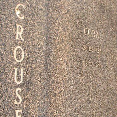 CROUSE Hendrik 1913-1994 &amp; Cora 1928-1986