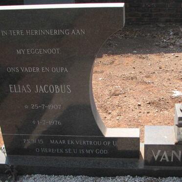 DYK Elias Jacobus, van 1907-1976 &amp; Marthina Magdalena CRONJE 1912-1995