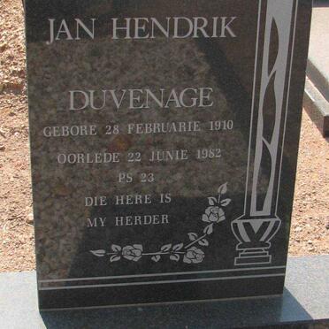 DUVENAGE Jan Hendrik 1910-1982