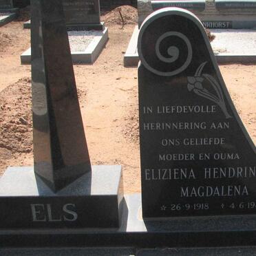 ELS Johannes Willem Jacobus 1909-1979 &amp; Eliziena Hendrina Magdalena 1918-1986