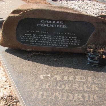 FOUCHE Carel Frederick Hendrik 1937-2002