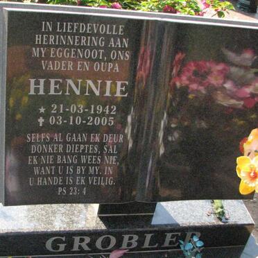 GROBLER Hennie 1942-2005