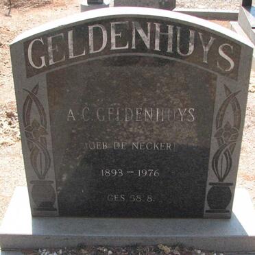GELDENHUYS A.C. 1893-1976