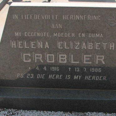 GROBLER Adriaan Johannes 1912-1997 &amp; Helena Elizabeth 1916-1986