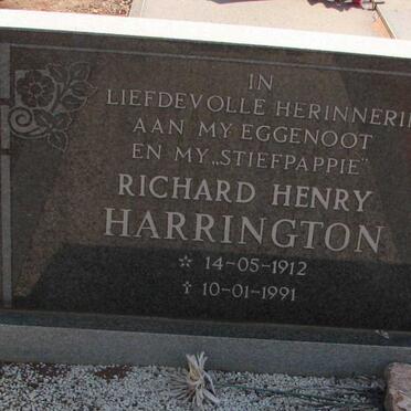 HARRINGTON Richard Henry 1912-1991