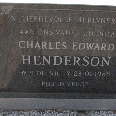 HENDERSON Charles Edward 1911-1988