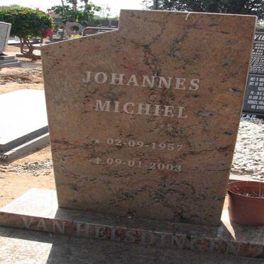 HELSDINGEN Johannes Michiel, van 1957-2003