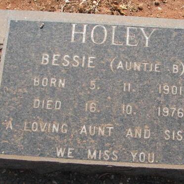 HOLEY Bessie 1901-1976