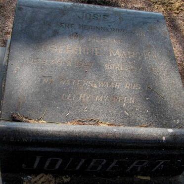 JOUBERT Josephine Martha 1947-1971