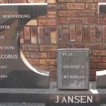 JANSEN Tobias Jacobus 1917-1984 &amp; Susanna Helena TRUTER 1918-1996