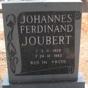 JOUBERT Johannes Ferdinand 1928-1983