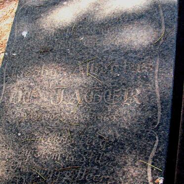 JAGER Jacobus Albertus, de 1907-1969