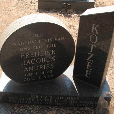 KOTZEE Frederik Jacobus Andries 1983-1983