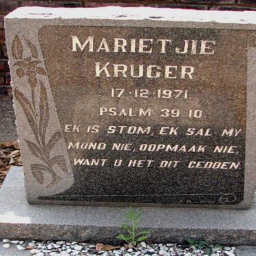 KRUGER Marietjie ?-1971