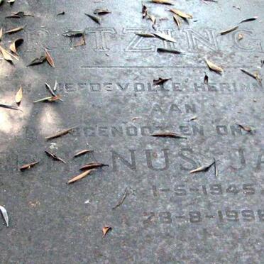 KRITZINGER Stephanus Jacobus 1945-1996