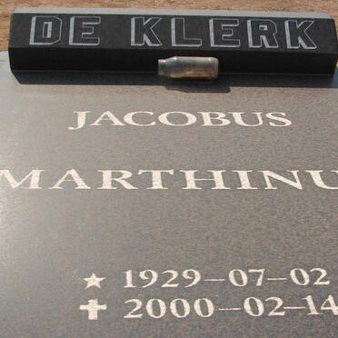KLERK Jacobus Marthinus, de 1929-2000