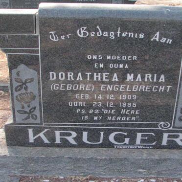 KRUGER Dorathea Maria nee ENGELBRECHT 1909-1995