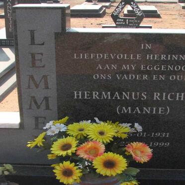 LEMMER Hermanus Richard 1931-1999