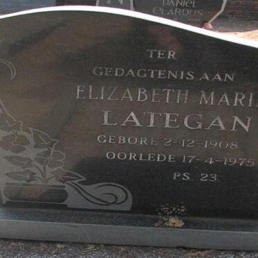LATEGAN Elizabeth Maria 1908-1975