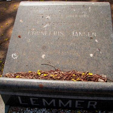 LEMMER Cornelius Jansen 1906-1984 &amp; Martha Magdalena -1979