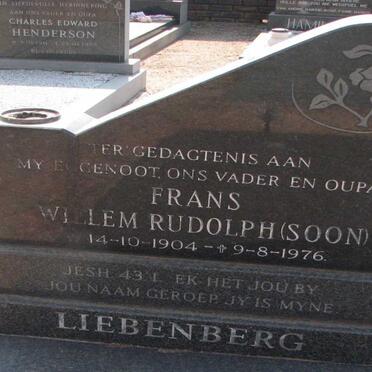 LIEBENBERG Frans Willem Rudolph 1904-1976