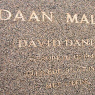 MALAN David Daniel 1940-1990