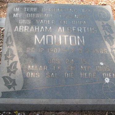 MOUTON Abraham Albertus 1907-1985