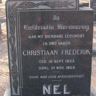 NEL Christiaan Frederik 1933-1958