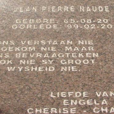 NAUDE Jean Pierre 1965-1999
