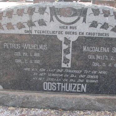 OOSTHUIZEN Petrus Wilhelmus 1891-1961 &amp; Magdalena Susara NEL 1889-1961