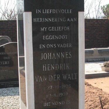 PLESSIS Johannes Hendrik Van der Walt, du 1925-1979