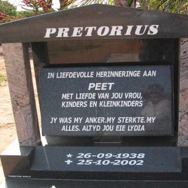 PRETORIUS Peet 1938-2002