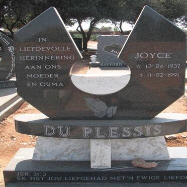 PLESSIS Joyce, du 1937-1991
