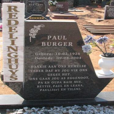 REDELINGHUYS Paul Burger 1926-2004