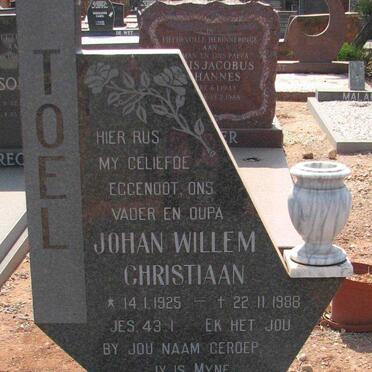 STADEN Johan Willem Christiaan, van 1925-1988