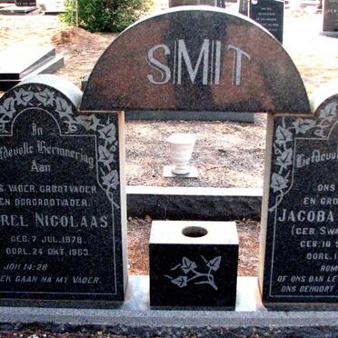 SMIT Carel Nicolaas 1878-1963 &amp; Jacoba Carolina SWANEVELDER 1886-1965