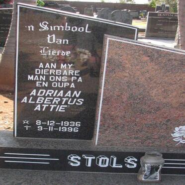 STOLS Adriaan Albertus 1936-1996