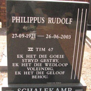 SCHALEKAMP Philippus Rudolf 1921-2003