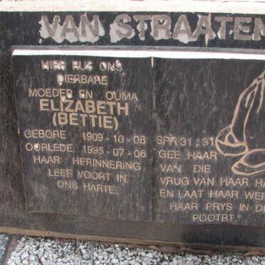 STRAATEN Elizabeth, van 1909-1995