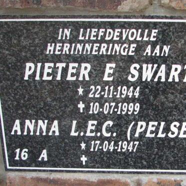 SWART Pieter E. 1944-1999 &amp; Anna L.E.C. PELSER 1947-