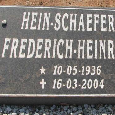 SCHAEFER Frederich-Heinrich 1936-2004