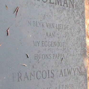 SCHOEMAN Francois Alwyn 1946-1988