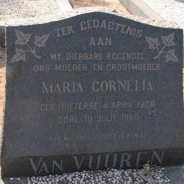 VUUREN Maria Cornelia, van nee PIETERSE 1906-1960
