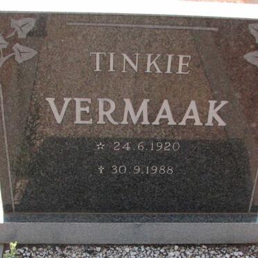 VERMAAK Tinkie 1920-1988