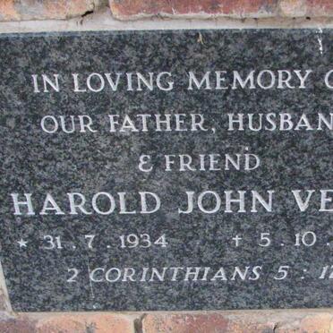 VENN Harold John 1934-1990
